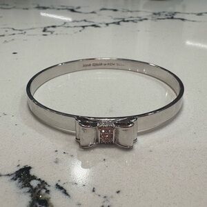 Kate Spade Silver Bow Bangle bracelet